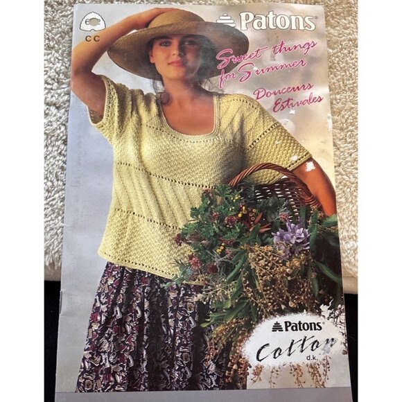Patons Summer Fall Summer Sweater Knitting & Crochet Pattern Booklets Lot of 3 - Picture 6 of 14